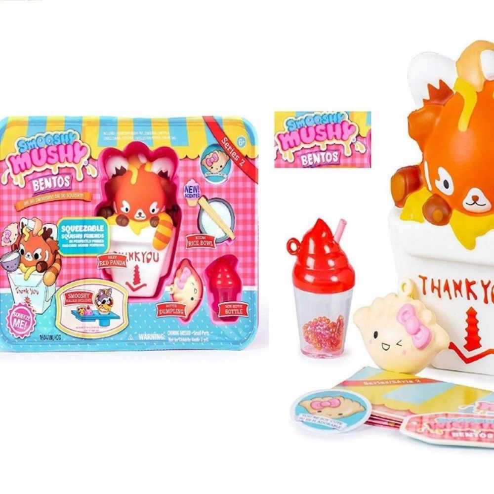 NWT Smooshy Mushy Bento Set Riley Red Panda Rice - Picture 4 of 4